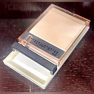Vintage mid century modern phone number/address & list/memo organizer NOS